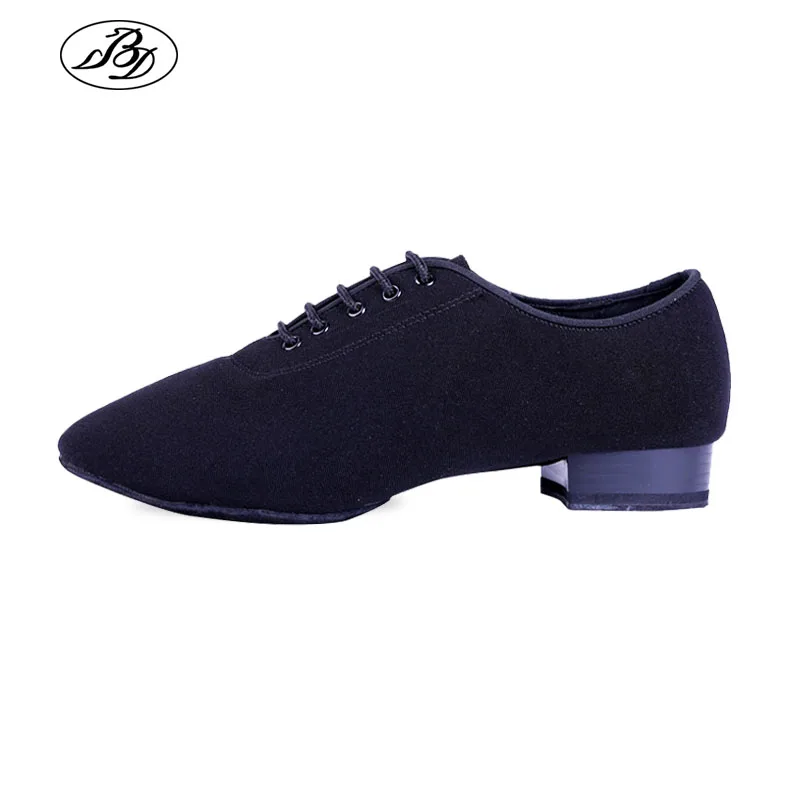 Men Standard Dance Shoes BD309 Ballroom Shoe Canvas Napped Split Outsole Practice Competition Men Modern Dancing Shoe Dancesport