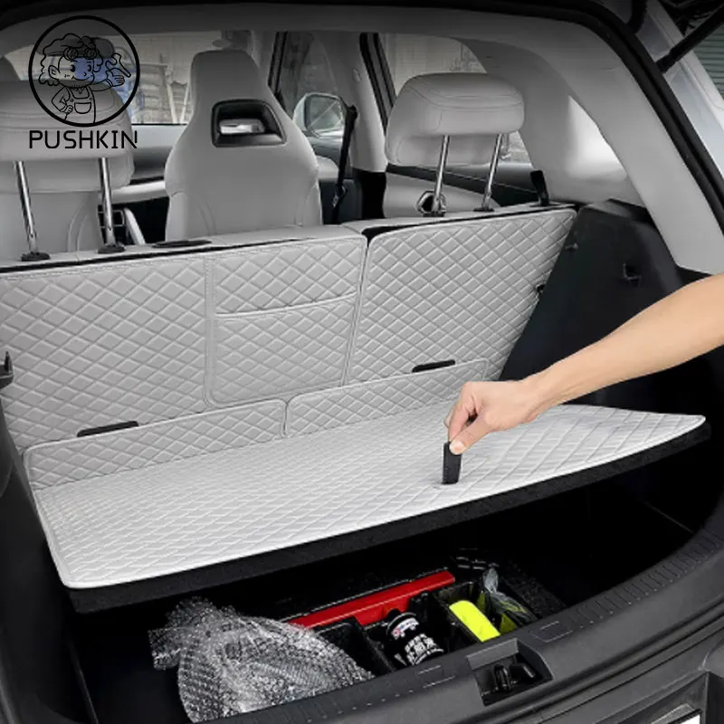 Car Trunk Mats For BYD Yuan UP Yuan Pro 2026 2025 2024 Trunk Protector Pad Storage Bags Cargo Liner Car Interior Accessories