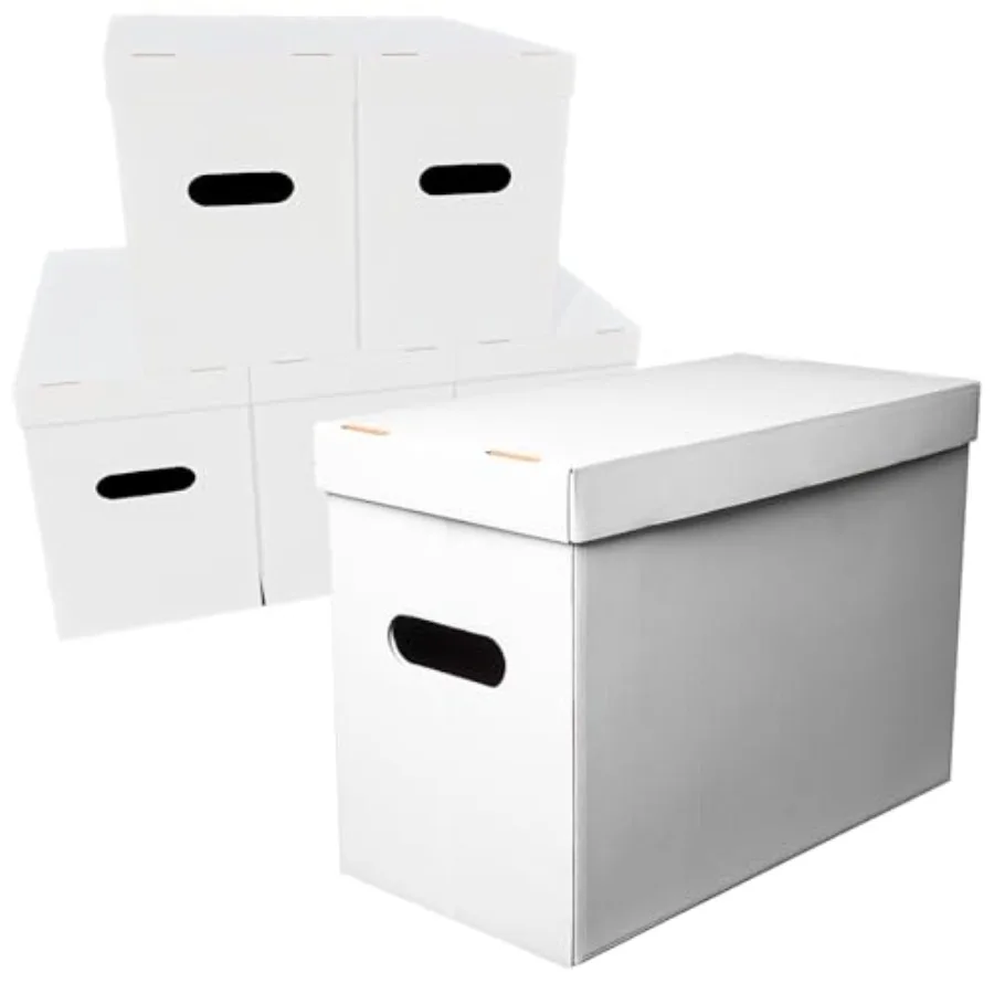 

Коробки для комиксов, короткие коробки, вмещают 150-175 комиксов, органайзер для хранения комиксов, для серебряных и современных изданий, прочные, штабелируемые, для карт.