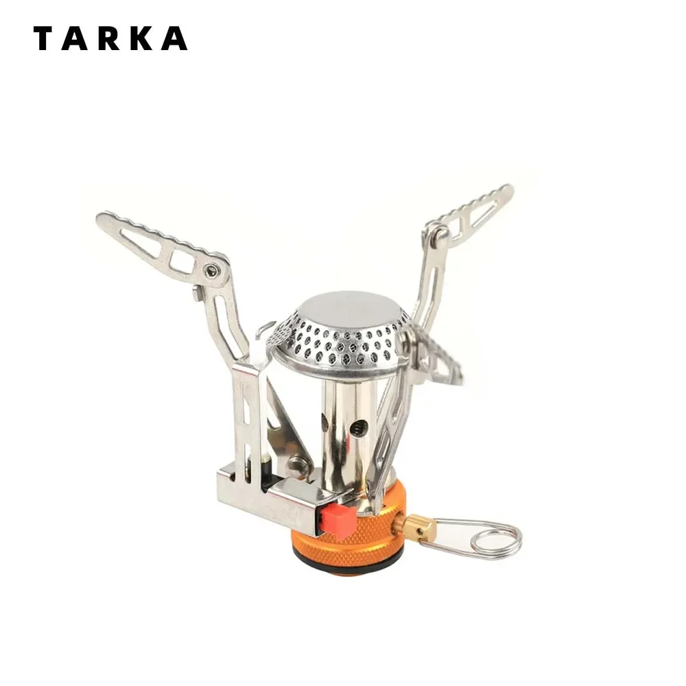 

TARKA FoldingCamping Gas Stove Heater Hiking Foldable Burner Outdoor Picnic Kitchen Cookware Ultralight Survival gas Stove