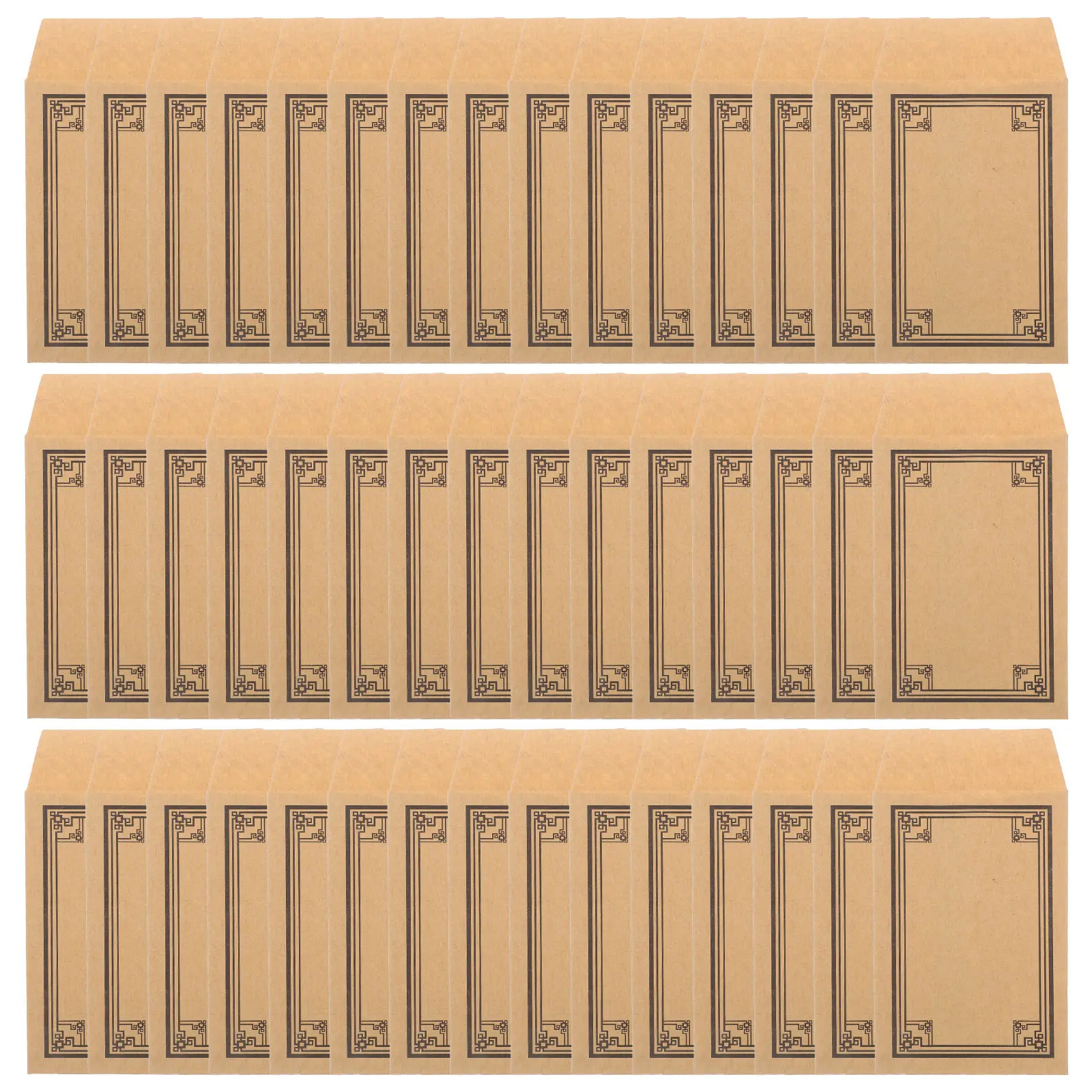 50Pcs Kraft Paper Envelopes Brown Small Coin Mini Money Self Sealing Budgets Cash Envelopes Cash Envelope Wrapping Paper Kraft