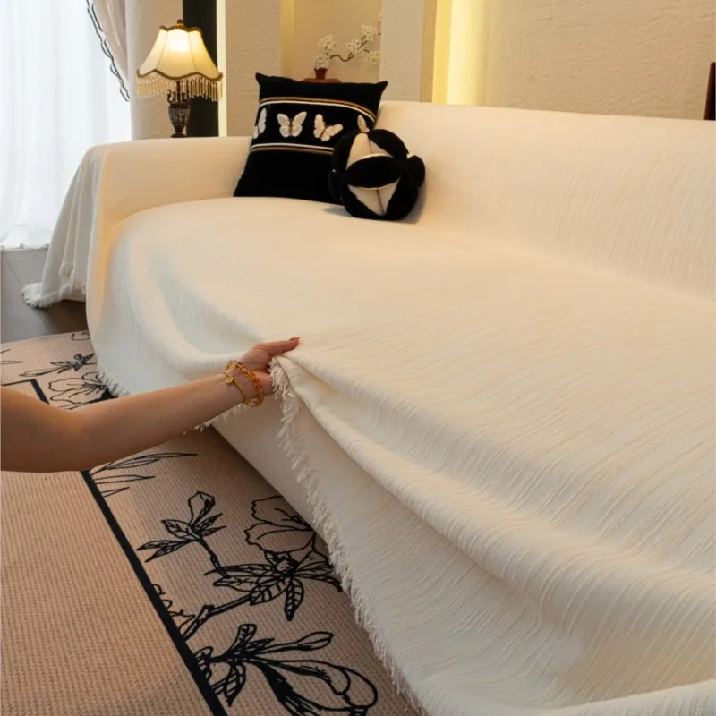 

2025All-season Camping Picnic Blanket Solid Sofa Cover cojines decorativos sofá Sofa Covers Chenille Sofa Mat Throw Blankets Mat