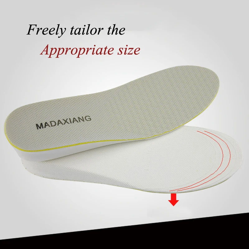 Height Increase Insole For Women Men Breathable Memory Foam Wedge Inner Shoe Insole Growing Heighten Pad Insoles For Feet Shoes