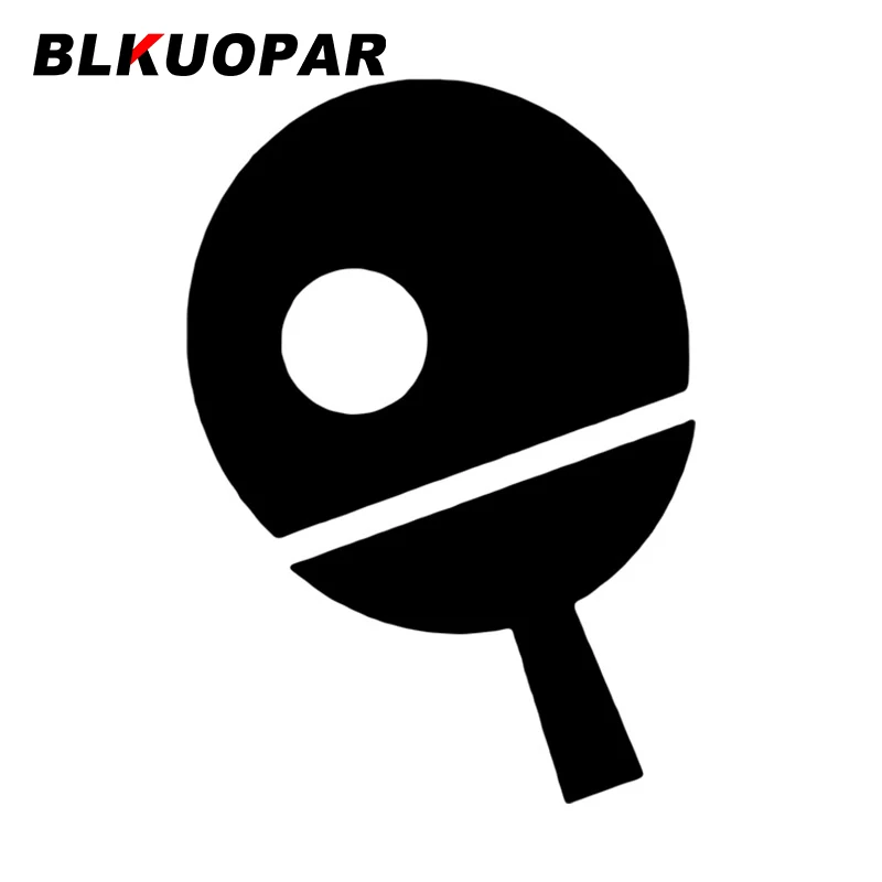 BLKUOPAR Table Tennis Car Sticker Fashionable Funny Waterproof Simple Vinyl Die Cut Decal Refrigerator Trunk Car Accessories