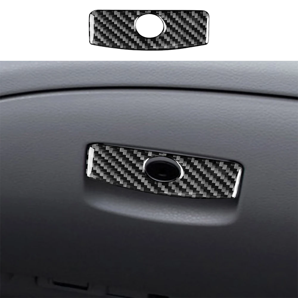 Carbon Fiber For Subaru Impreza 2009-2011 Car Co-pilot Storage Box Switch Trim Customizable Car Sticker Interior Accessories