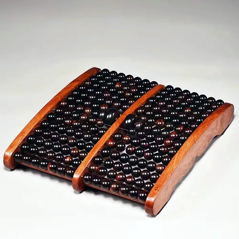 Customizable Foot Massager Mahogany Beads  Press Ball Solid Wood Roller Meridian dredging Household