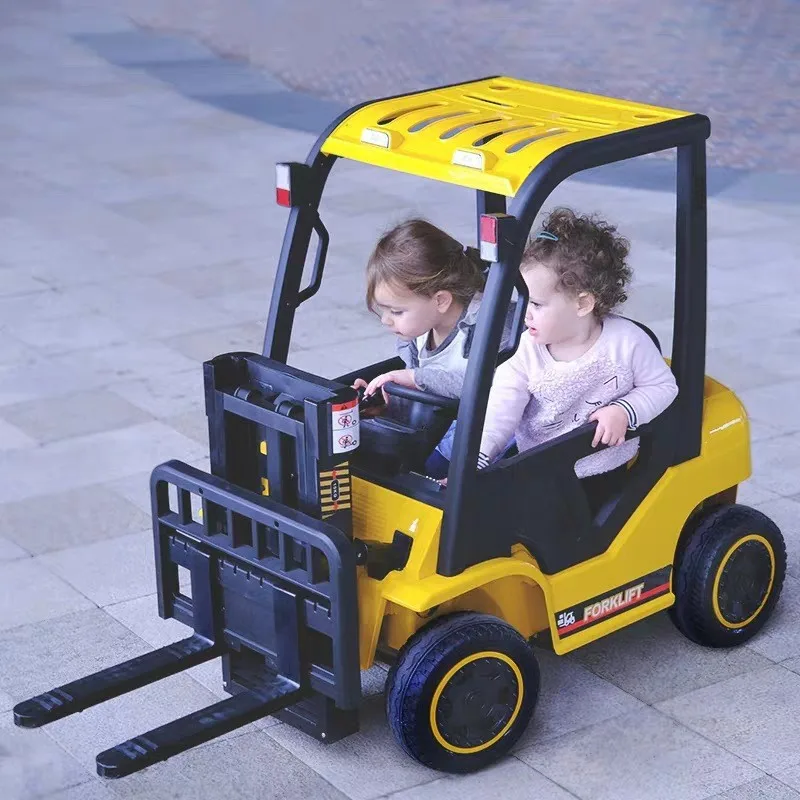 

Electric Car Lift Rechargeable Forklift Boys Girls Baby Large Four-wheel Remote Control Car Toy Can Sit