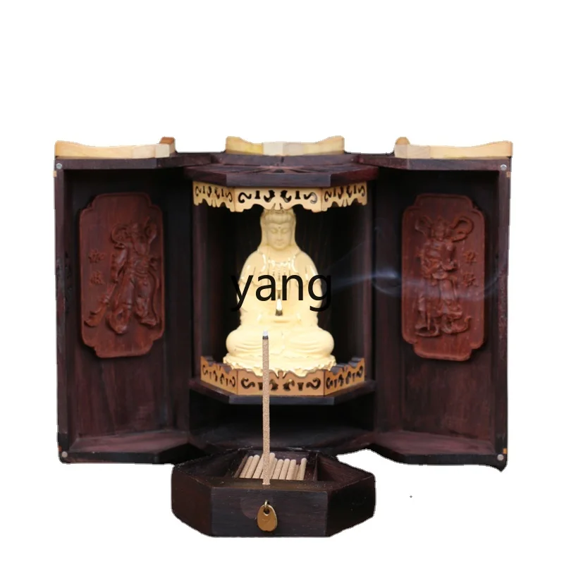 

Yhl Type with Door and Incense Drawer Guanyin Bodhisattva Buddha Shrine Solid Wood Domestic