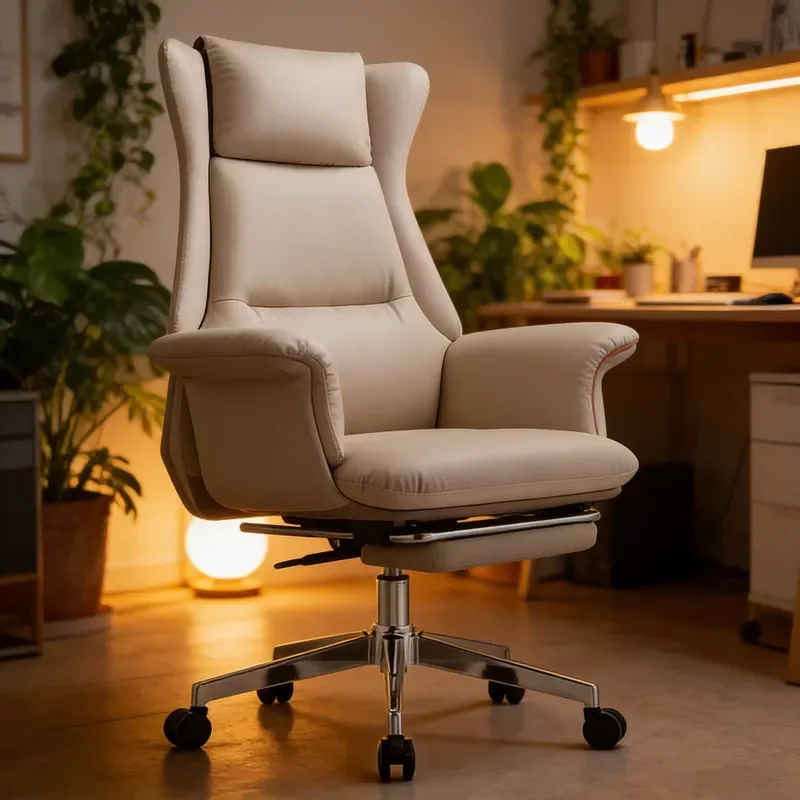 for Modern Style Massage Conference Visitor Stacking Staff Room Ergonomic Leather Office Chair