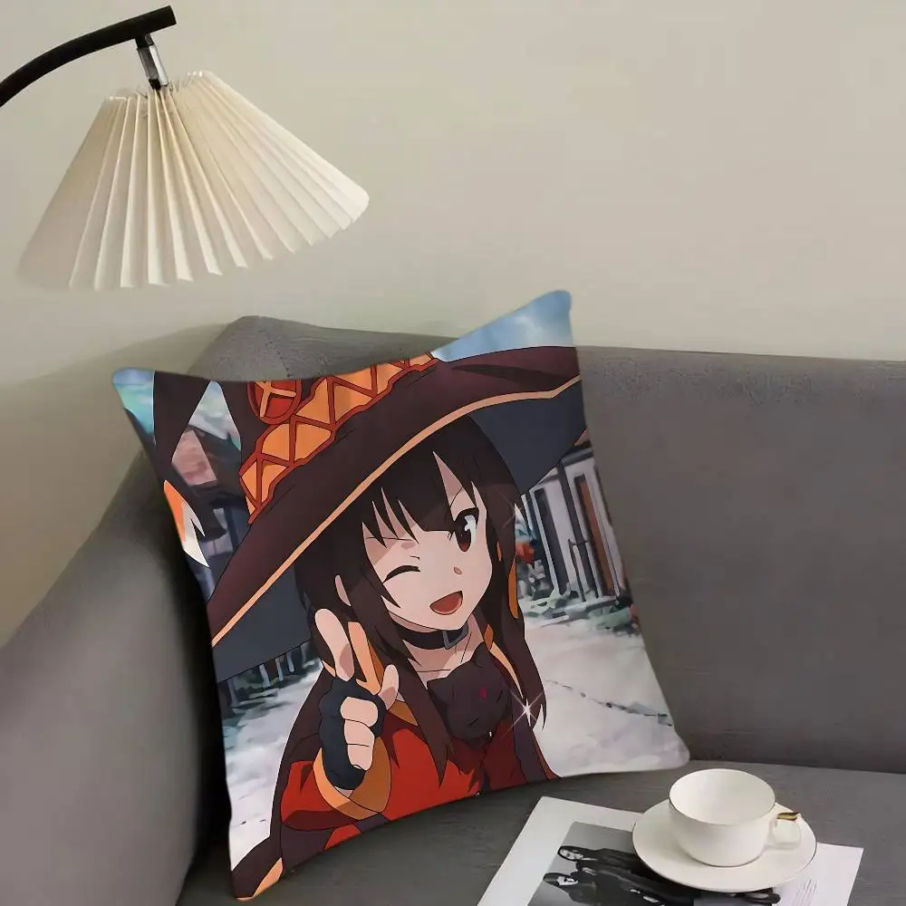 M-Megumin غطاء الوسادة المخدة المفروشات أريكة رمي وسادة ديكور المنزل المخدة
