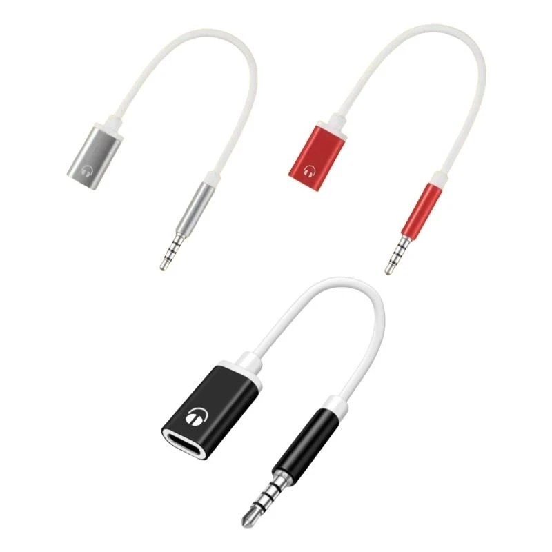 سعة 3.5 ملم من الذكور لكتابة جبوب سماعة الرأس الإناث محول USB C إلى كابل الصوت auxs