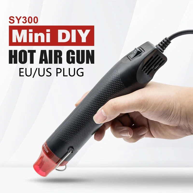 

JCD 300W Electrical Mini Heat Gun Handheld Soldering Hot Air Gun Hairdryer for 220V/110V DIY Craft Embossing Shrink Wrapping PVC