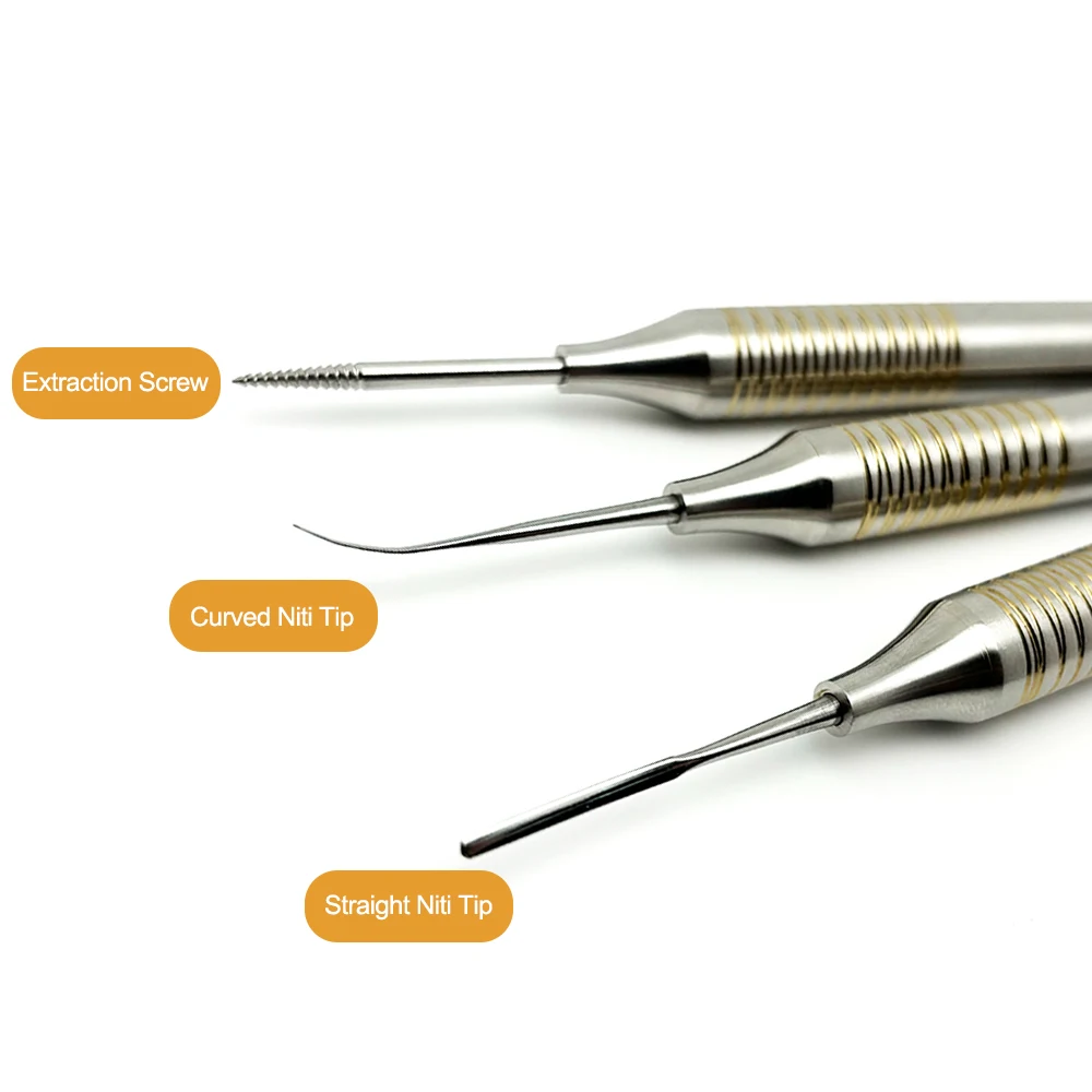 

3 шт./компл. Dental Flex Periotome Power Kit для извлечения зубов, экстрактор зубов, титановый наконечник, гибкие стоматологические инструменты для пародонта