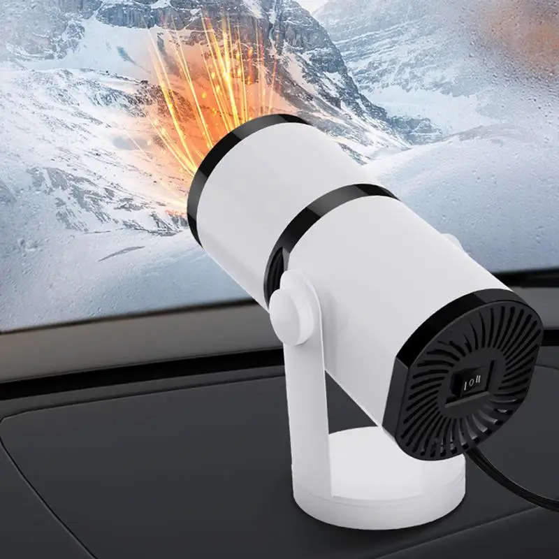 Electric Car Heater 12V 150W Auto Windshield Demister Defroster 2 in 1 Heating Cooling Fan Winter Car Anti-Fog Defogging Heater