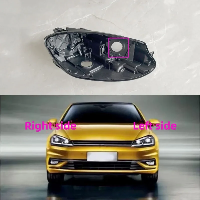 

База фары для Volkswagen VW Golf 7.5 2018 2019 2020 Дом фар автомобиля Задняя база Передняя авто фара Задний дом