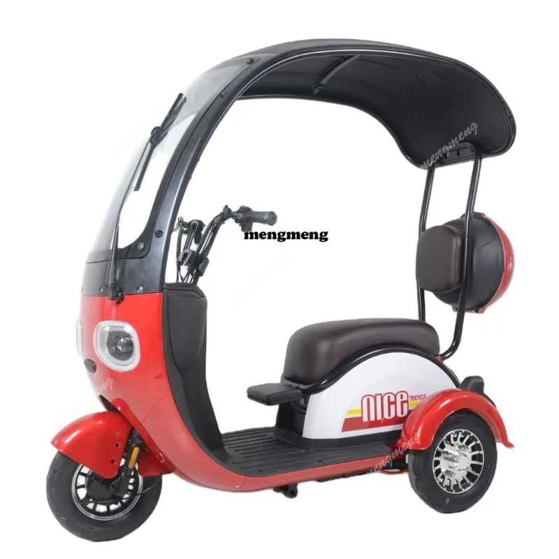Covered Three-Wheel Electric  with Roof Compact Electric Tricycle