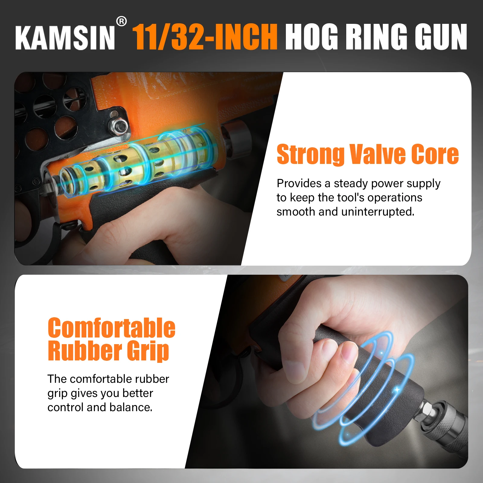 K-SC712 Pneumatic Hog Ring Gun 11/32