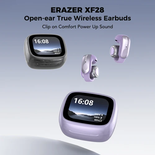 Traductor ERAZER XF28 Bluetooth V6.0 auriculares inalámbricos verdaderos auriculares de traducción viajes de oficina, aplicación de auriculares ASMR