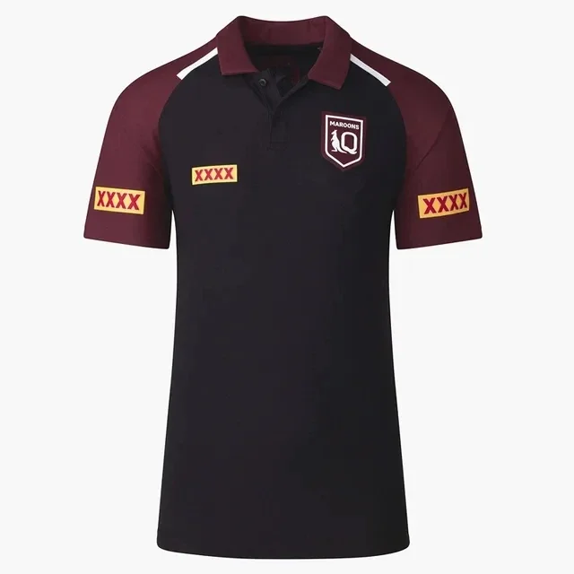 

2024 QUEENSLAND MAROONS MENS RUGBY TRAINING JERSEY POLO SHIRT size S-XL-5XL