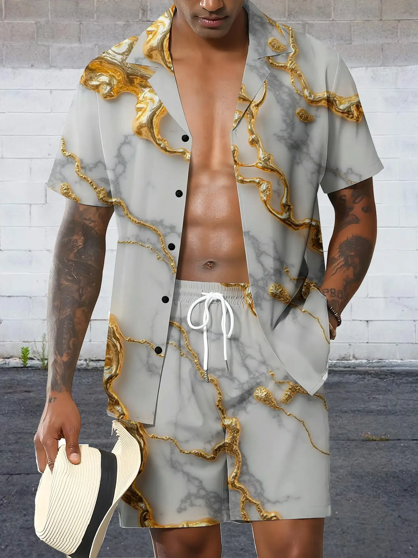 

Men's Shirt Sets 2026 Spring/Summer men's sports suit Graphic sets for men jogging set tracksuit for man sweat suit 3D Printed