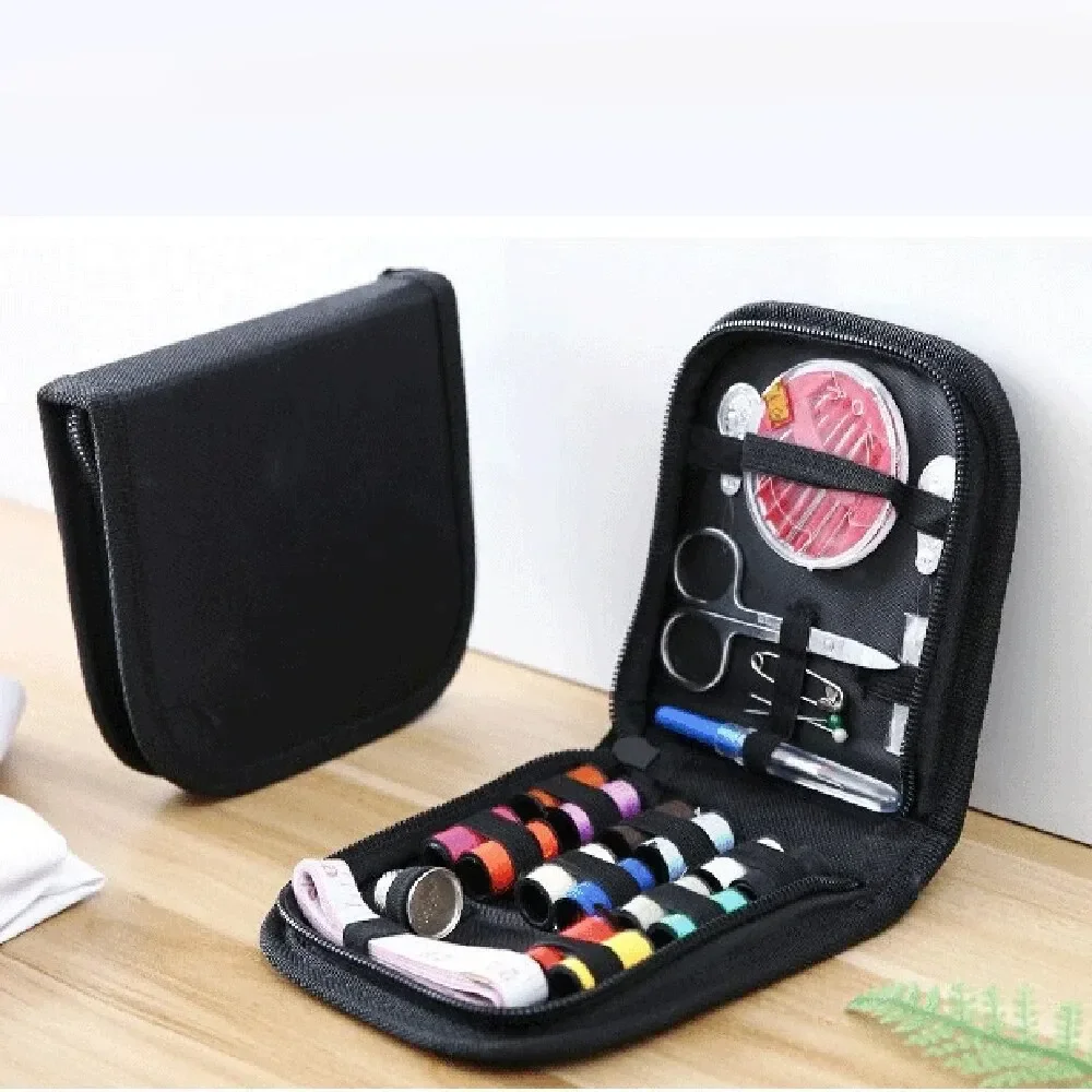 12 Needle Portable Mini Travel Household Sewing Box Set Sewing Kit Storage Bags Sundries Organizer Home Tools Yarn needles Aguja