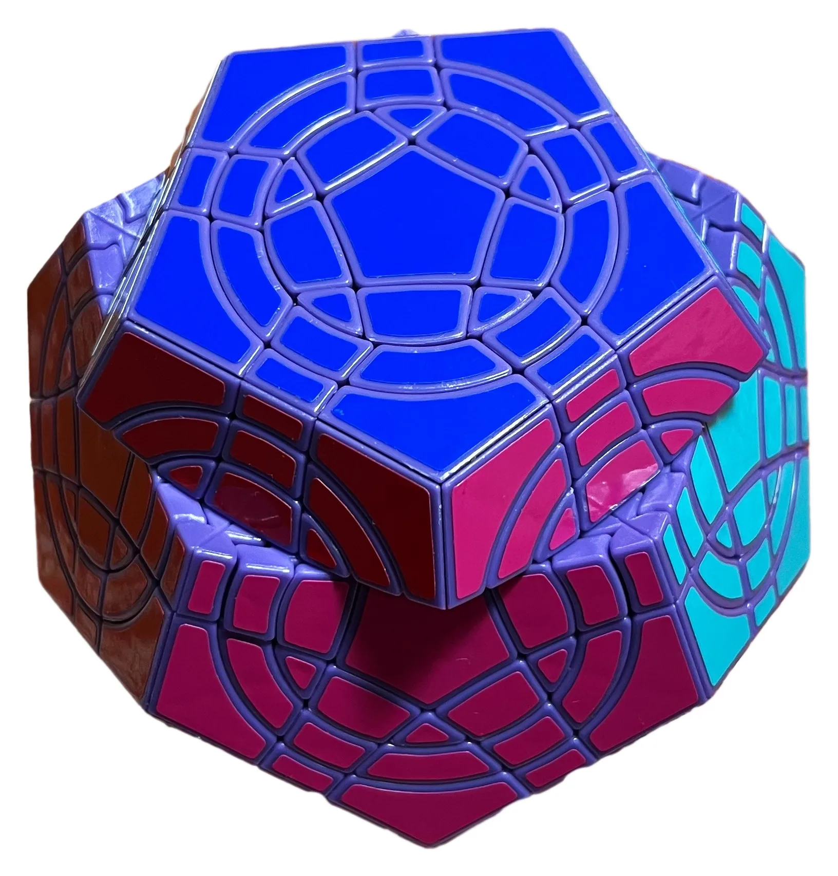 AJ Double Crazy Megaminx Magic Cube Speed Puzzle Games Fidget Toys Gifts AJ Megaminx Cube