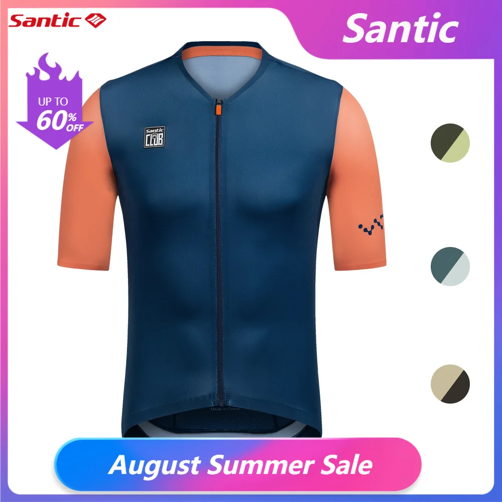 Camisa Ciclismo Santic Masculina Manga Curta