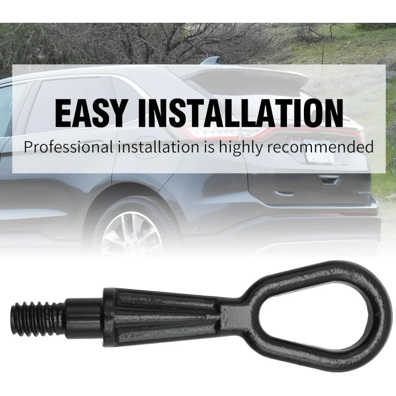 Towing Eye Hinge Hook Replacement for BMW 1 3 5 7 X5 X3 Series E60 E61 E65 E70 E87 E90 E91 black Trailer hook Accessories