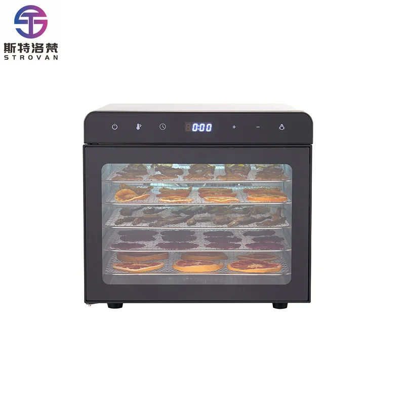 New Home Use Food Dehydrator with 6 Trays for Drying Fruit Vegetables & Beef Jerky