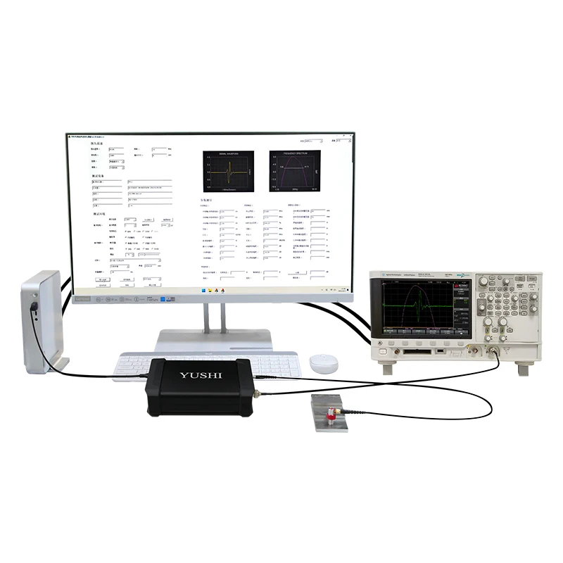 Ultrasonic Testing Equipment YUSHI PR20 Computer Controlled Ultrasonic Pulse Generator Receiver For Low High Frequency UT Probes