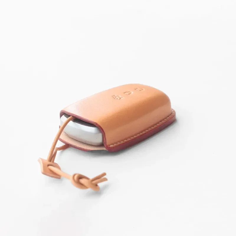 for Ford Explorer Bird of Prey Fox Leather Key Bag Vegetable Tanned Leather Simple Texture Key Cover