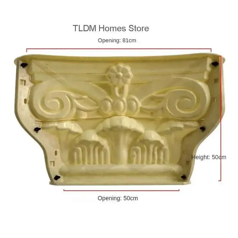 

European Roman Column Head and Foot Mold Outdoor Garden Villa Gate Column Square Column Mold Buildings Decorative Cement Mold