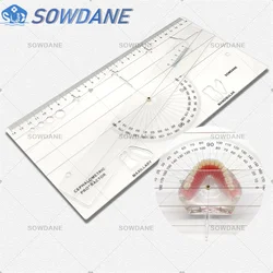 New Dental Guide Plate Dental Cephalometric Ruler X-ray Protractor Measuring Ruler