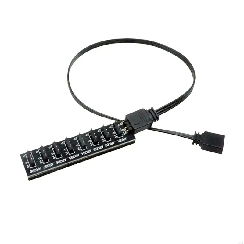 5V ARGB Fan Hub Cable Up to 5 Addressable Color Fan 1 to 5/8 Port Option 83CF