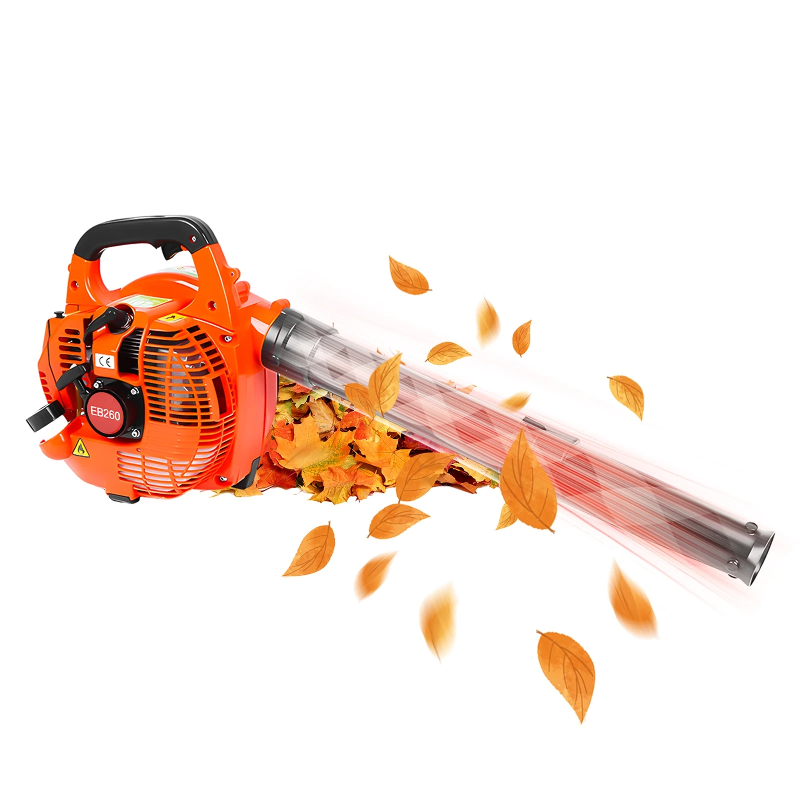 

0.65L Oil Tank Handheld Blower Powerful Wind Snow Blower 750W Gas Powered Leaf Blower 2Stroke Engine 25.4CC 275.45CFM Air Volume