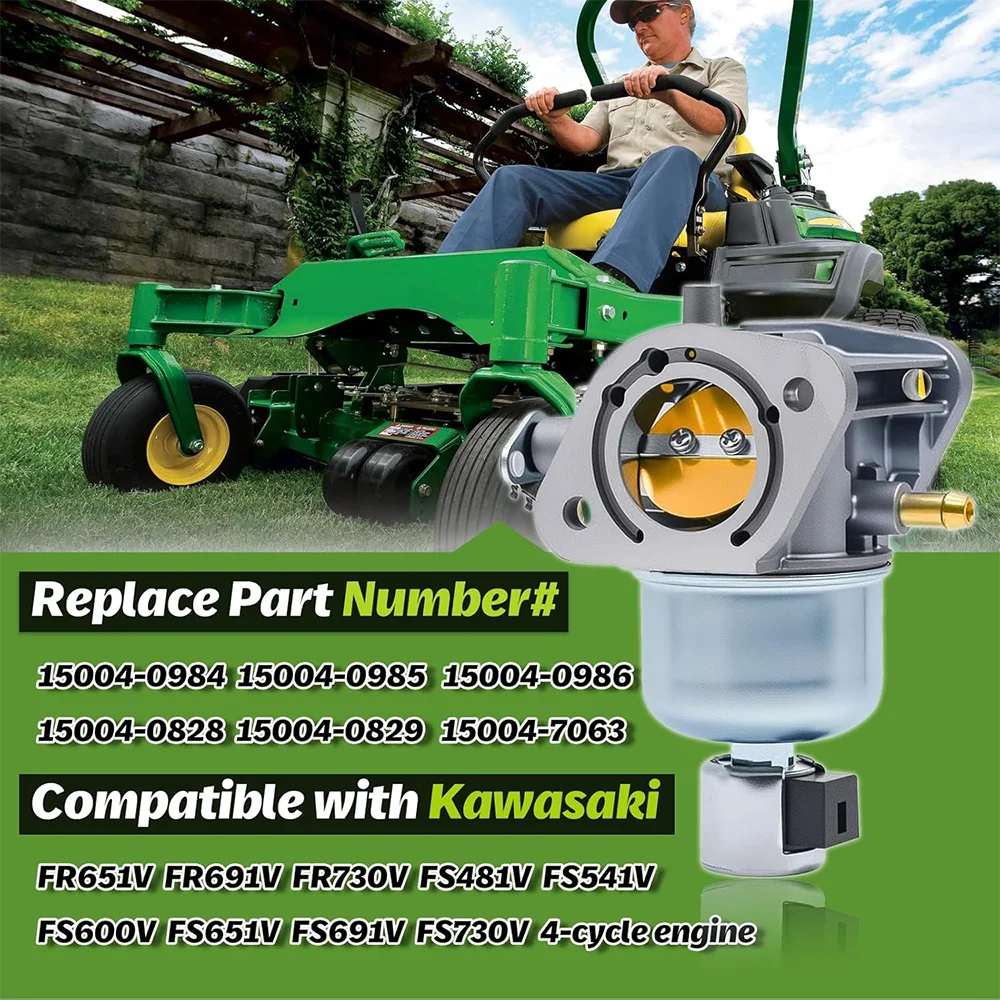 

Carburetor for Kawasaki 15004-0984 Specific FR730V FS730V FR691V FS691V FR651V FS651V Engine Mower Replaces 15004-0826