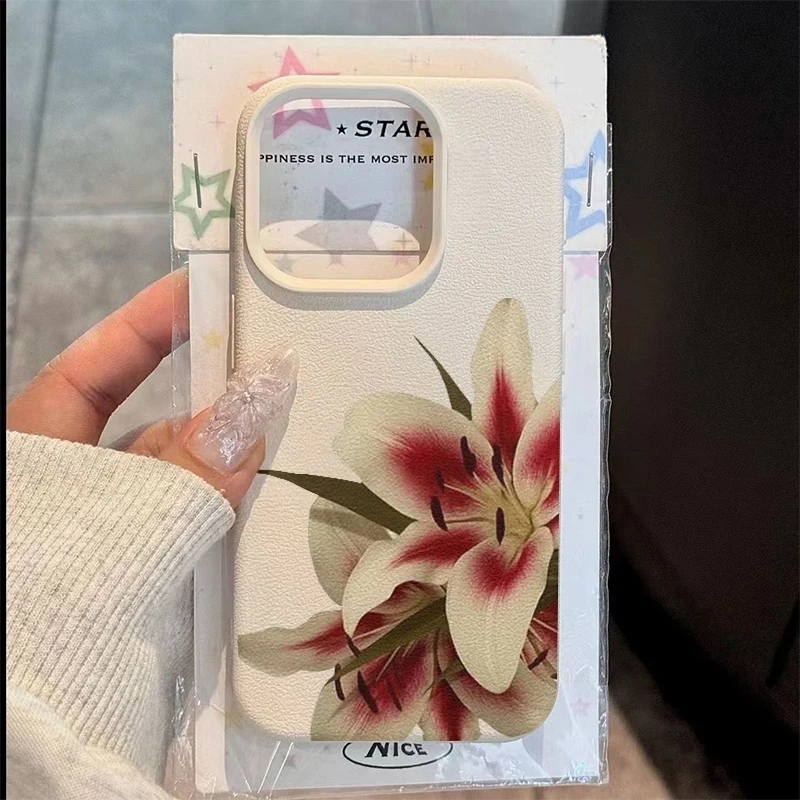 Elegant And Fresh Lily Flower Cluster Design Case For Samsung Galaxy S26 Ultra S25 S24 S23 Plus S22 S21 A57 A56 A55 A37 5G Cover
