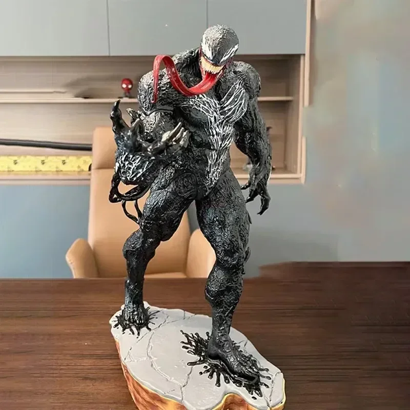 30 cm Venom handgemaakt standbeeld film schurk rond het kantoor model animatie verzamelobjecten ornamenten Marvel Comics hobby cadeau