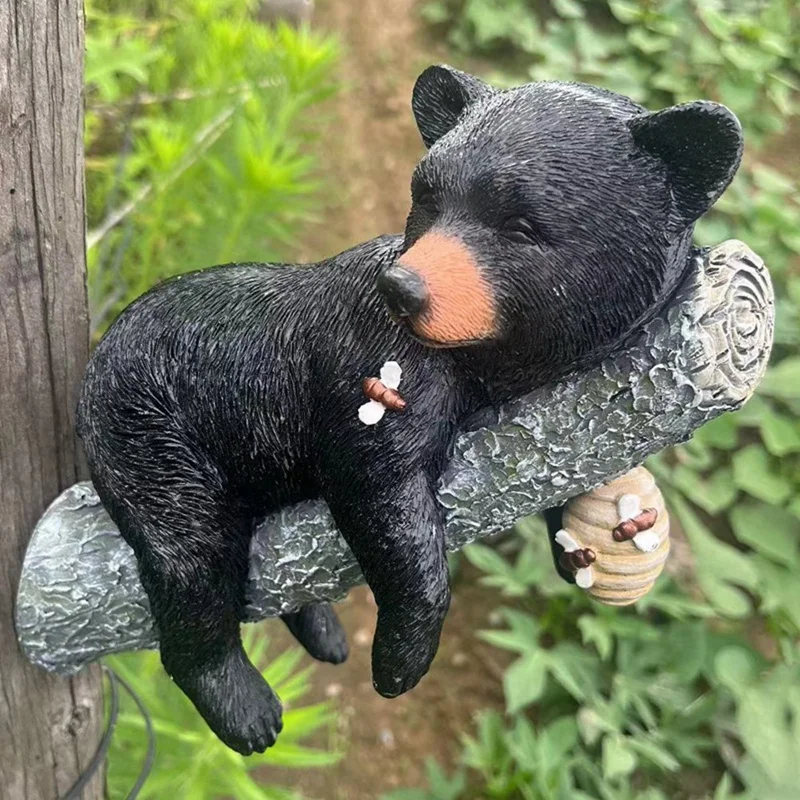 Black Bear Tree Statue 2