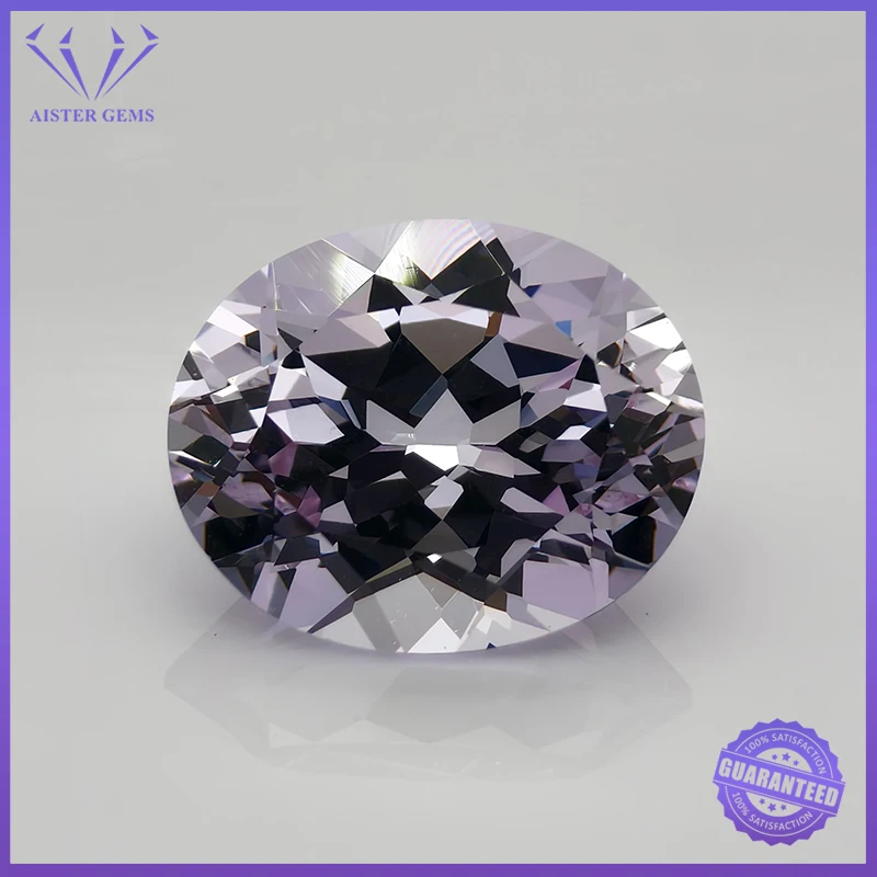 

Выполненный в лаборатории сапфир, чрезвычайно блестящее качество, овальная огранка, драгоценный камень лавандового цвета для подвески, ювелирные изделия своими руками, сертификат на выбор