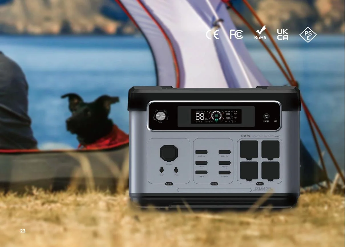 

2400W 2048Wh LiFePO4 Batteries Portable Power Station Pure Sine Wave MPPT Solar Panel Backup Power Bank for Camping Outdoor Use
