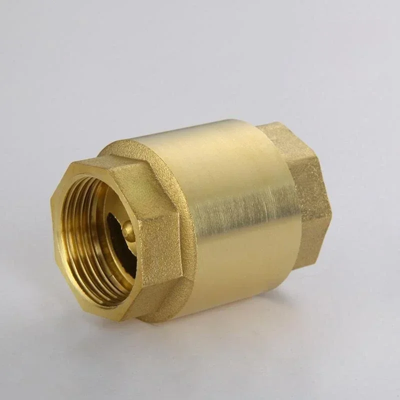 DN15/DN20/DN25 NPT Brass Thread Check Valve One Way Non-Return Check Valve 200WOG Male for Water Gas Oil Control Devices Valve