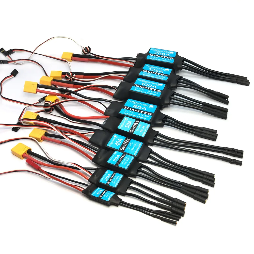 Hobbyocean 10A 20A 30A 40A 50A 80A 100A 125A 200A ESC Speed Controller With UBEC For Hobbywing Skywalker RC Airplanes Helicopter