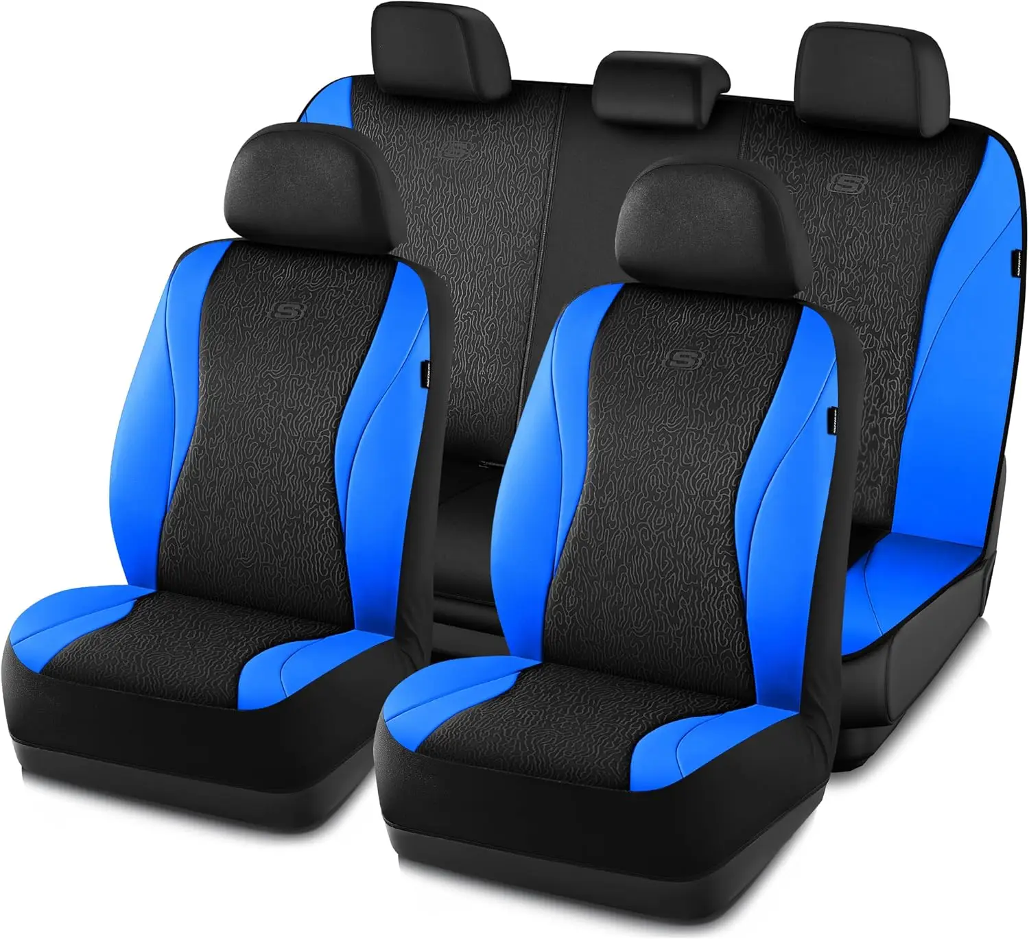 Car Seat Covers,Leather Seat Covers with GOGA Mat Technology,Waterproof Car Seat Covers Full Sets,Airbag Compatible,Comfort Univ