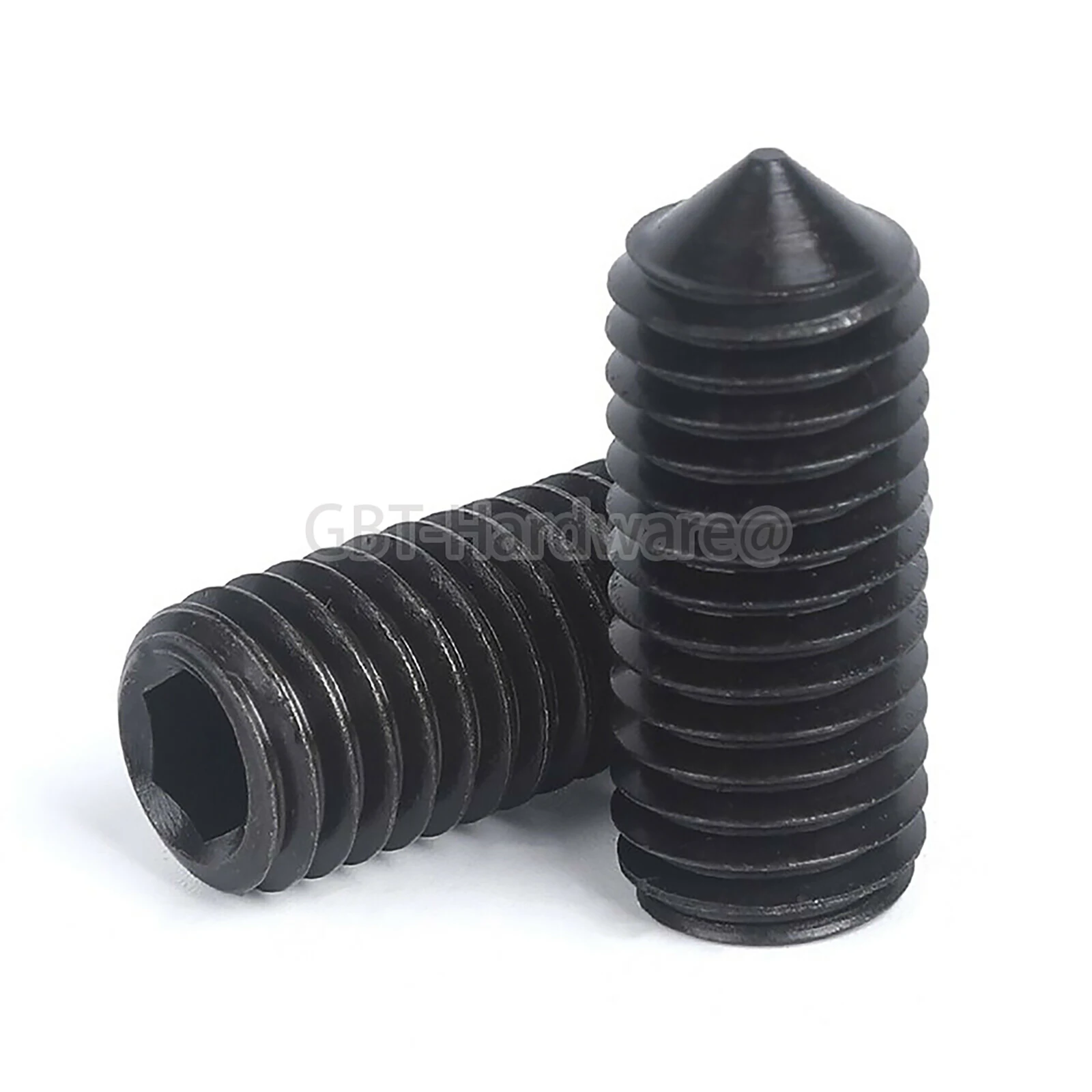 Threaded Pins with Tip M2 M2.5 M3 M4 M5 M6 M8 M10 M12 DIN 914 Level 12.9 Alloy Steel ISK Grub Screws Thread Dia 3/4/5/6/8 - 20mm