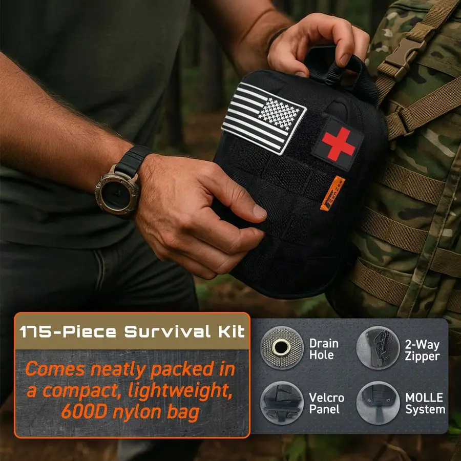 175-Piece Survival First Aid Kit 2