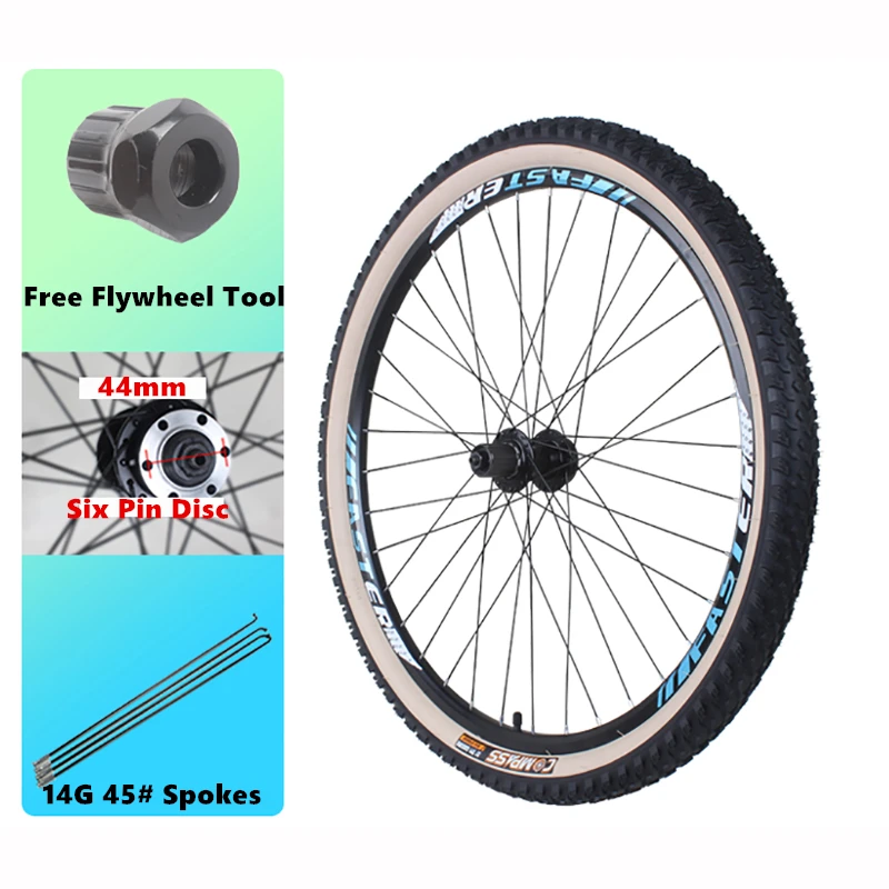 MTB Bike Wheels 27.5 Inch Disc Brake Cassette Quick Release Bearing Mountain Bicycle Aluminum Alloy 8-12 Speeds