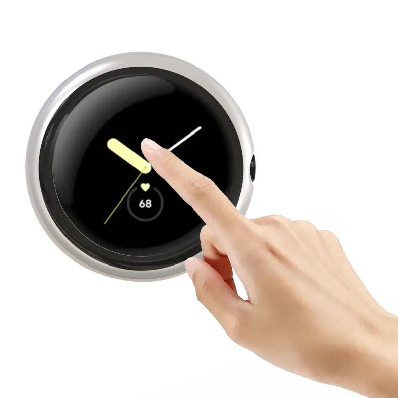 Glass+Case For Google Pixel Watch Tempered PC Cover Screen Protector For Pixel Smart Watch Bumper Protective Shell Accessories