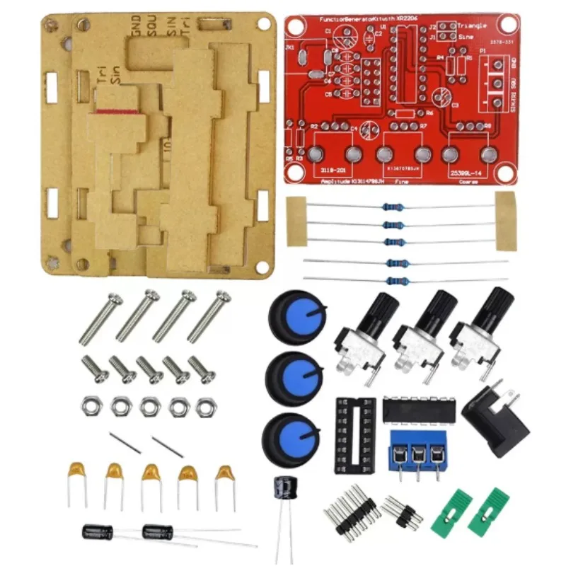 XR2206 high-precision signal generator DIY loose parts with shell Function Generator sine wave