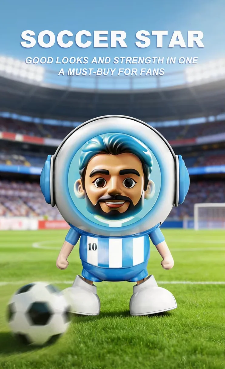 Juguetes de Astronauta Futbolista para Bebés - 4 Figuras de Acción de Astronautas Caminantes Coloridas, Muñecos Eléctricos Interactivos y Divertidos para Niños
